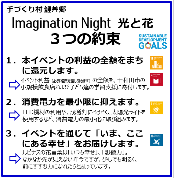 【終了しました】特別イベント 鯉艸郷 Imagination Night‼（6/11-13 ）